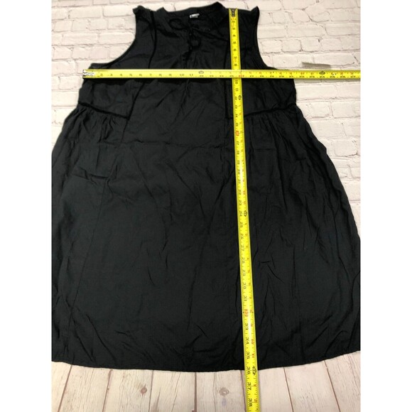 NWT Old Navy Women Sleeveless Lace Up Rayon Dress Size Extra Large Black B267 26 - Picture 2 of 13